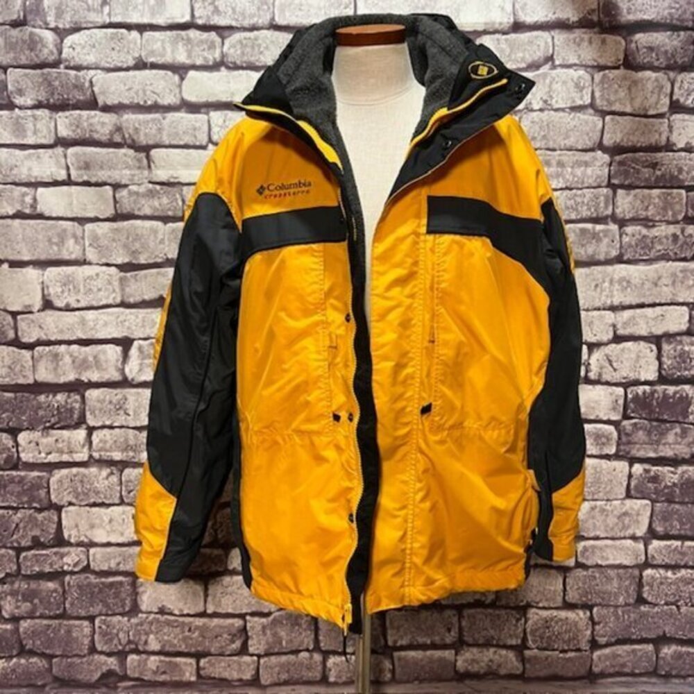 Columbia Men's Yellow & Blue Coat Size M